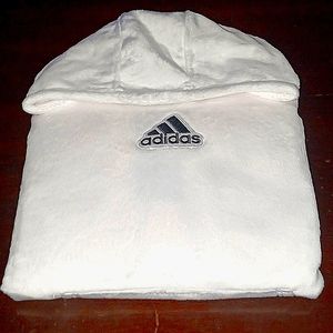 NEW!!! ADIDAS "GIRLS" COZY FEEL PULLOVER HOODIE SIZE=SMALL FUZZY TEDDY MATERIAL!
